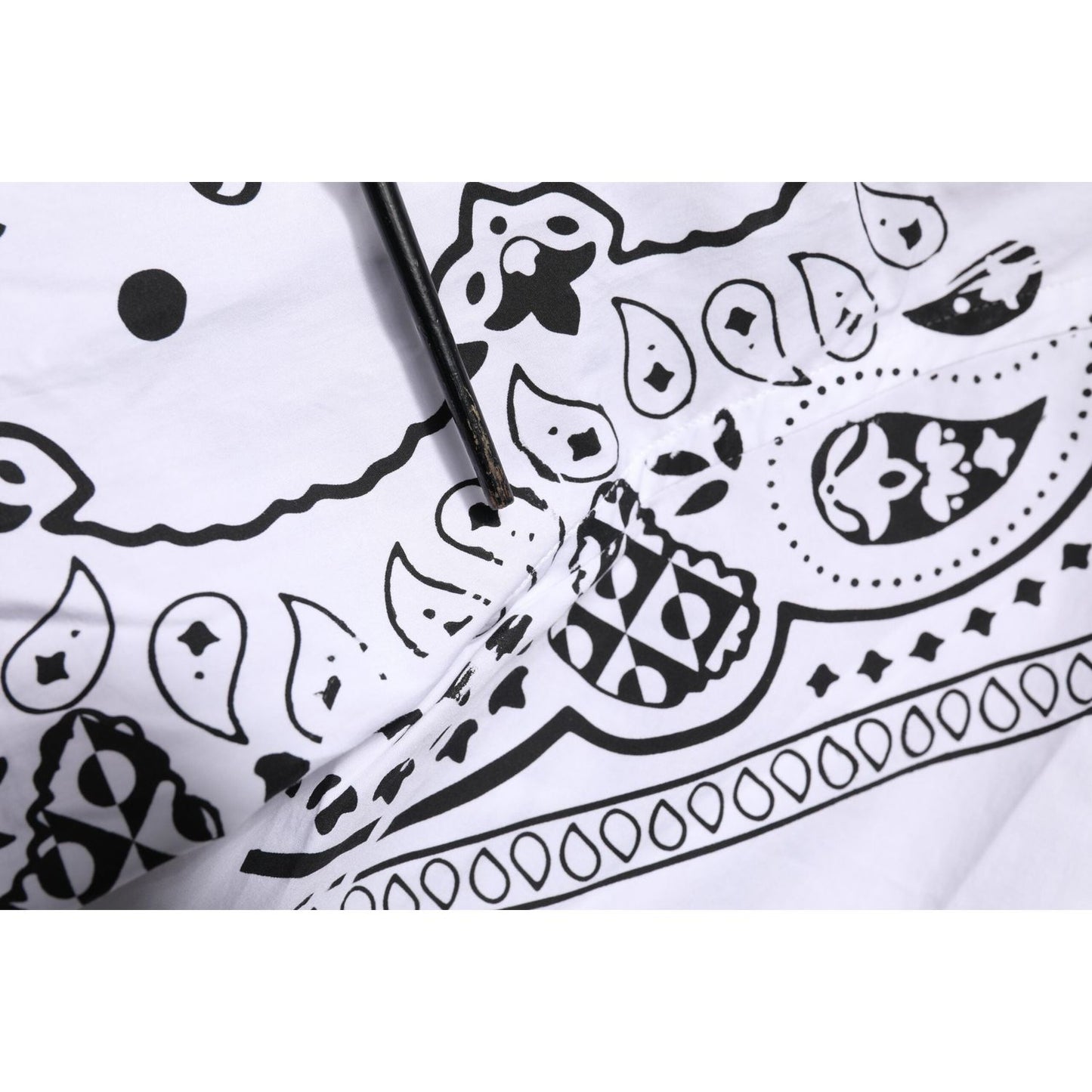 Dolce & Gabbana White MARTINI Bandana Print Formal Shirt TSH906786-40