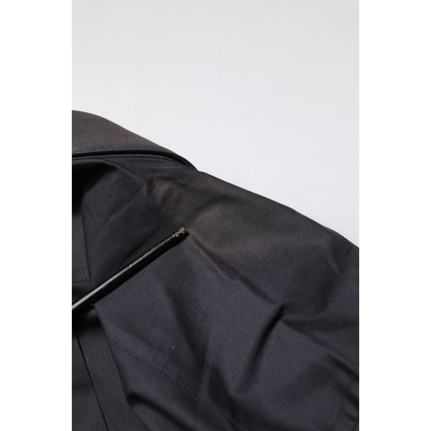 Dolce & Gabbana Blue Cotton GOLD Long Sleeves Formal Shirt