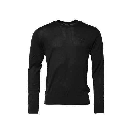 Dolce & Gabbana Dark Gray Cotton DG Logo Sweatshirt Sweater TSH90531-48