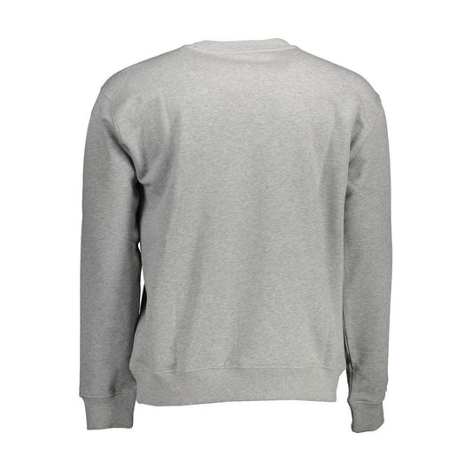 North Sails Gray Cotton Men Sweater NO-12586-XL