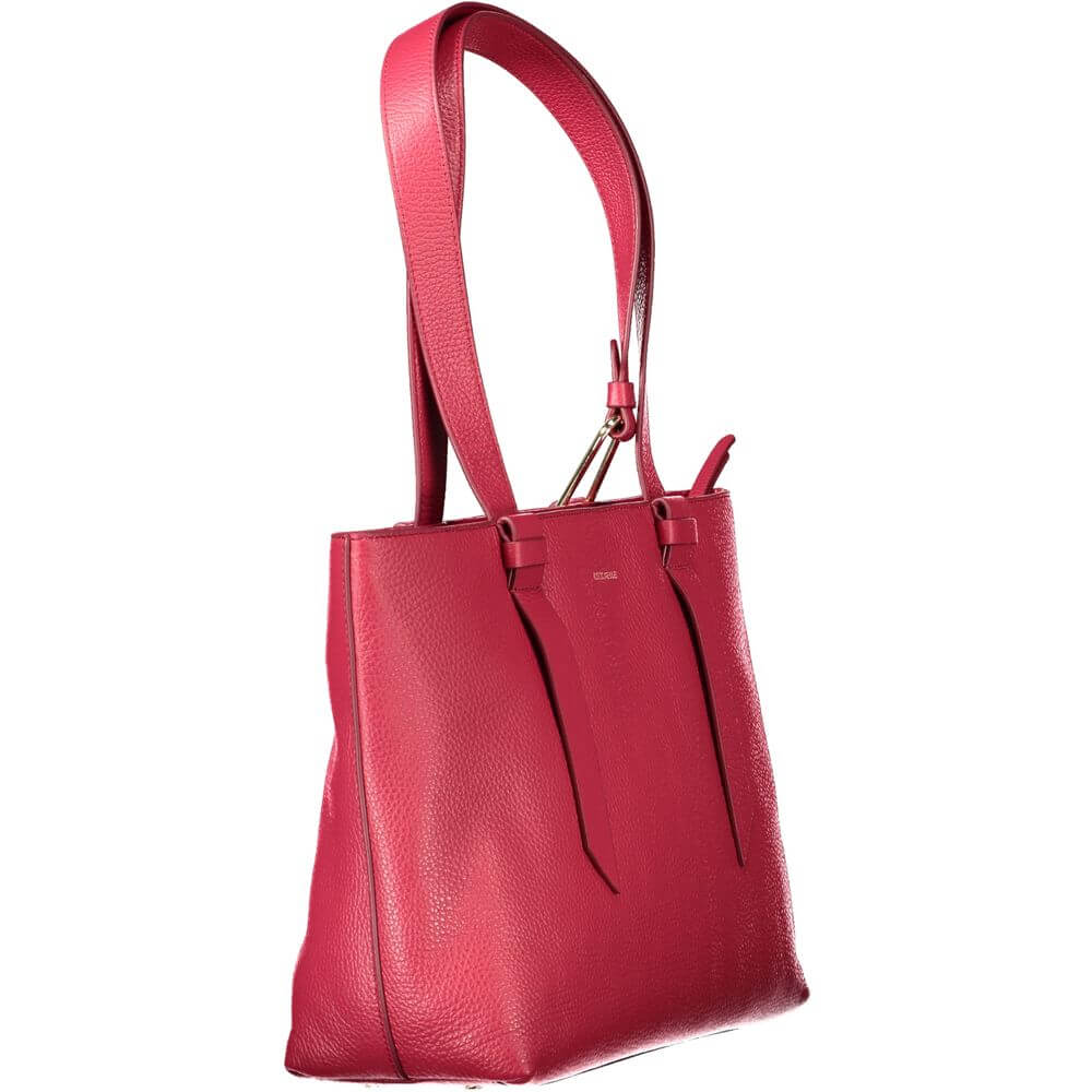 Front view with bag zipped and handles upright.