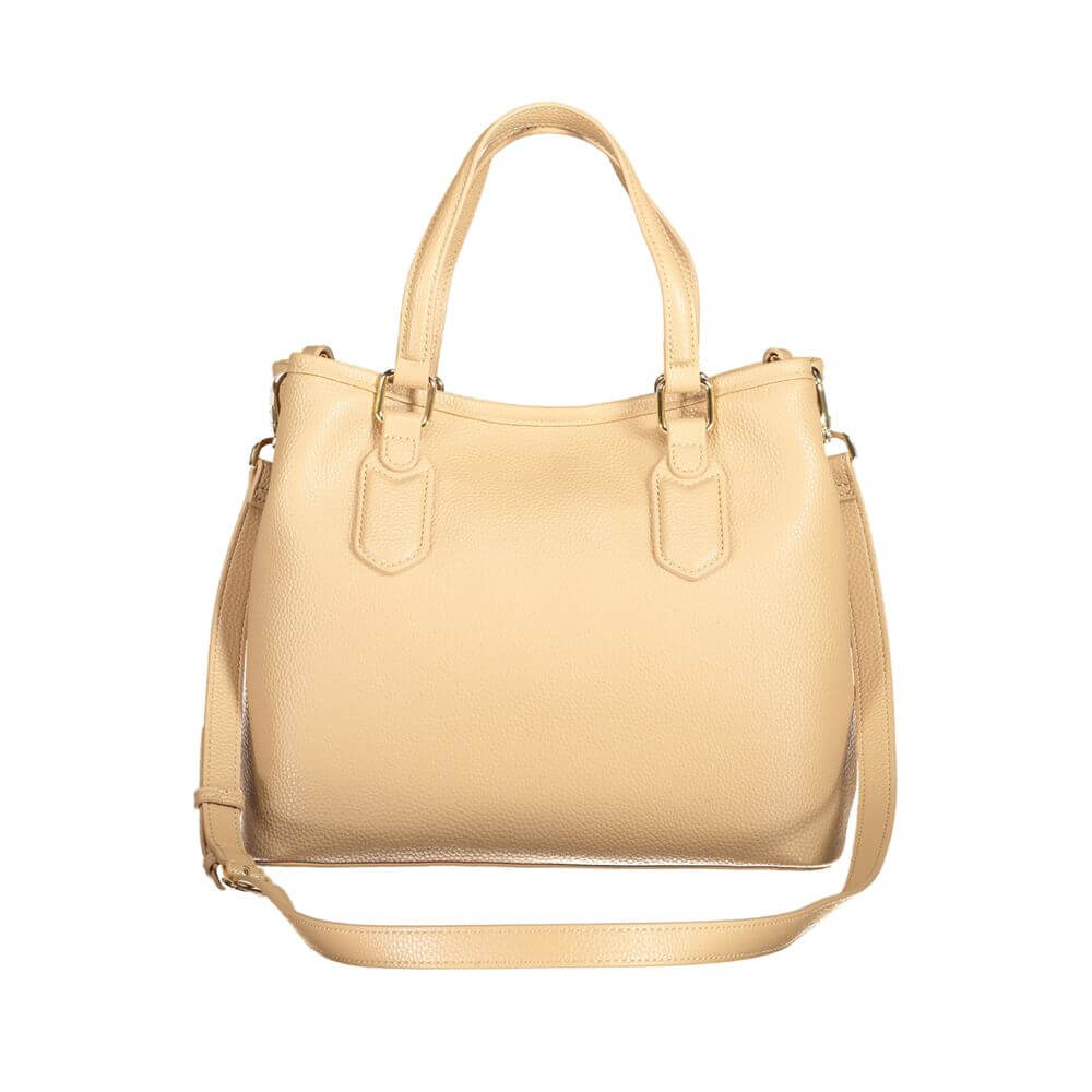 Front view with bag zipped and handles upright.