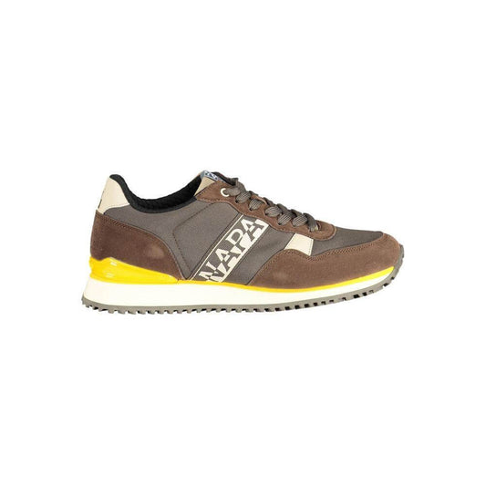 Napapijri Brown Polyester Sneaker NA-36830-EU46