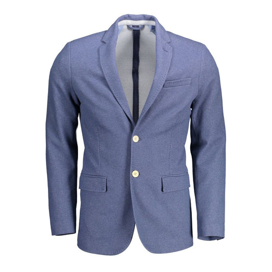 Gant Blue Cotton Jackets & Coat