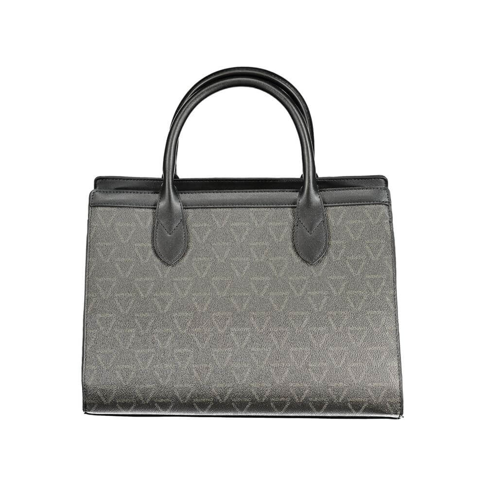 Front view with bag zipped and handles upright.
