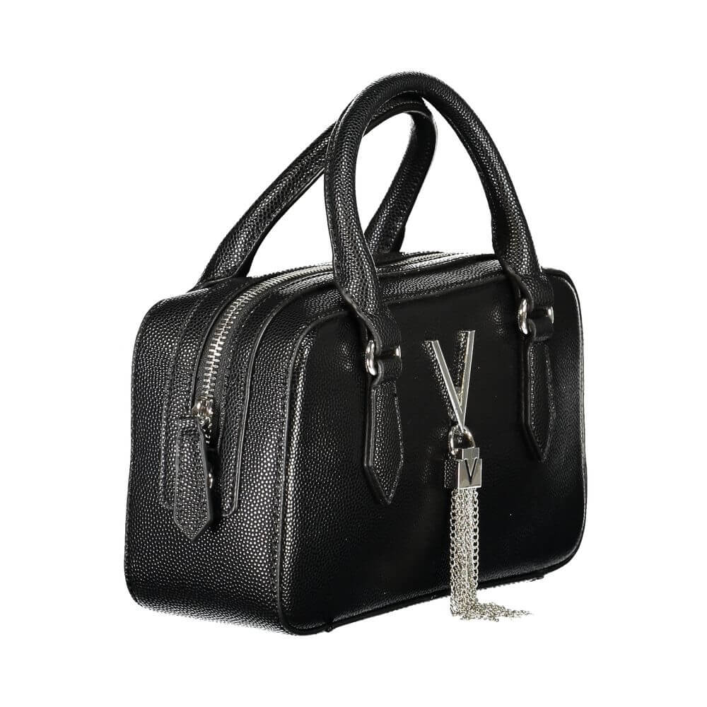 Front view with bag zipped and handles upright.