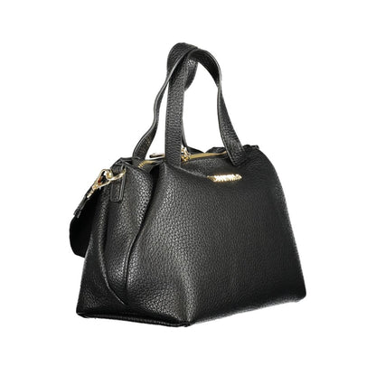 Mario Valentino Black Polyurethane Women Handbag
