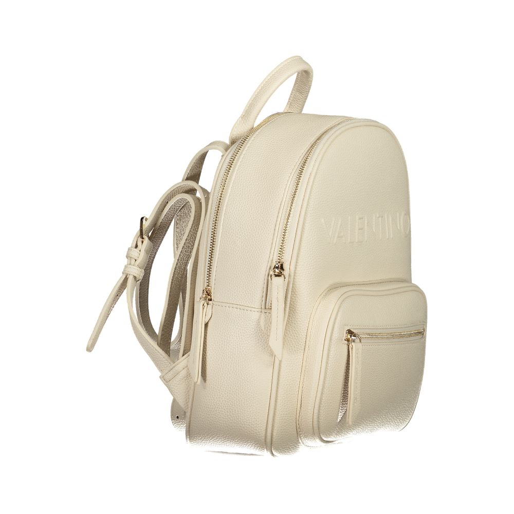 Mario Valentino Beige Polyurethane Women Backpack 1728,67403481248,Backpacks - Bags,Bags,Beige,Mario Valentino,New with tags,Women