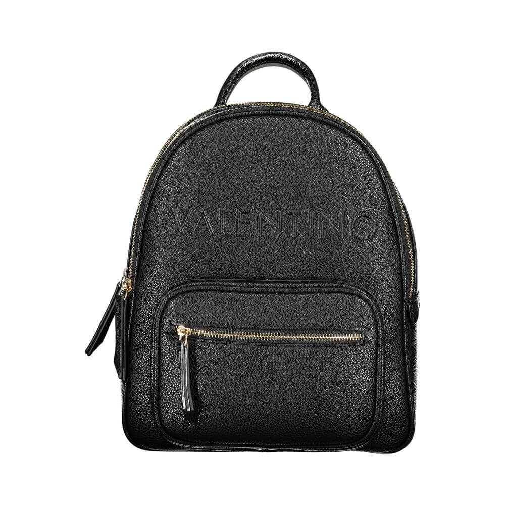 Front view with bag zipped and handles upright.