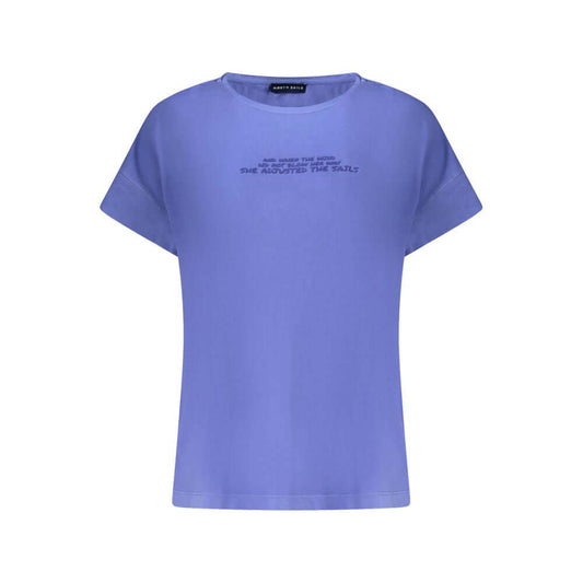 North Sails Blue Cotton Women T-Shirt