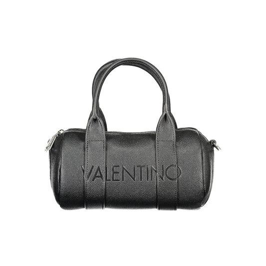 Mario Valentino Black Polyethylene Handbag with two handles and logo