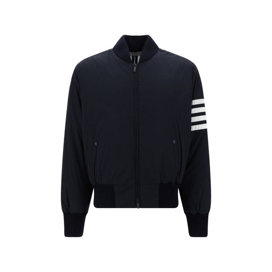 Thom Browne Blue Polyester Bomber