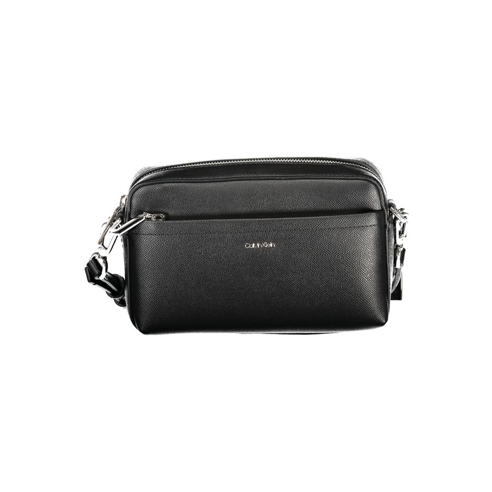 Front view with bag zipped and handles upright.