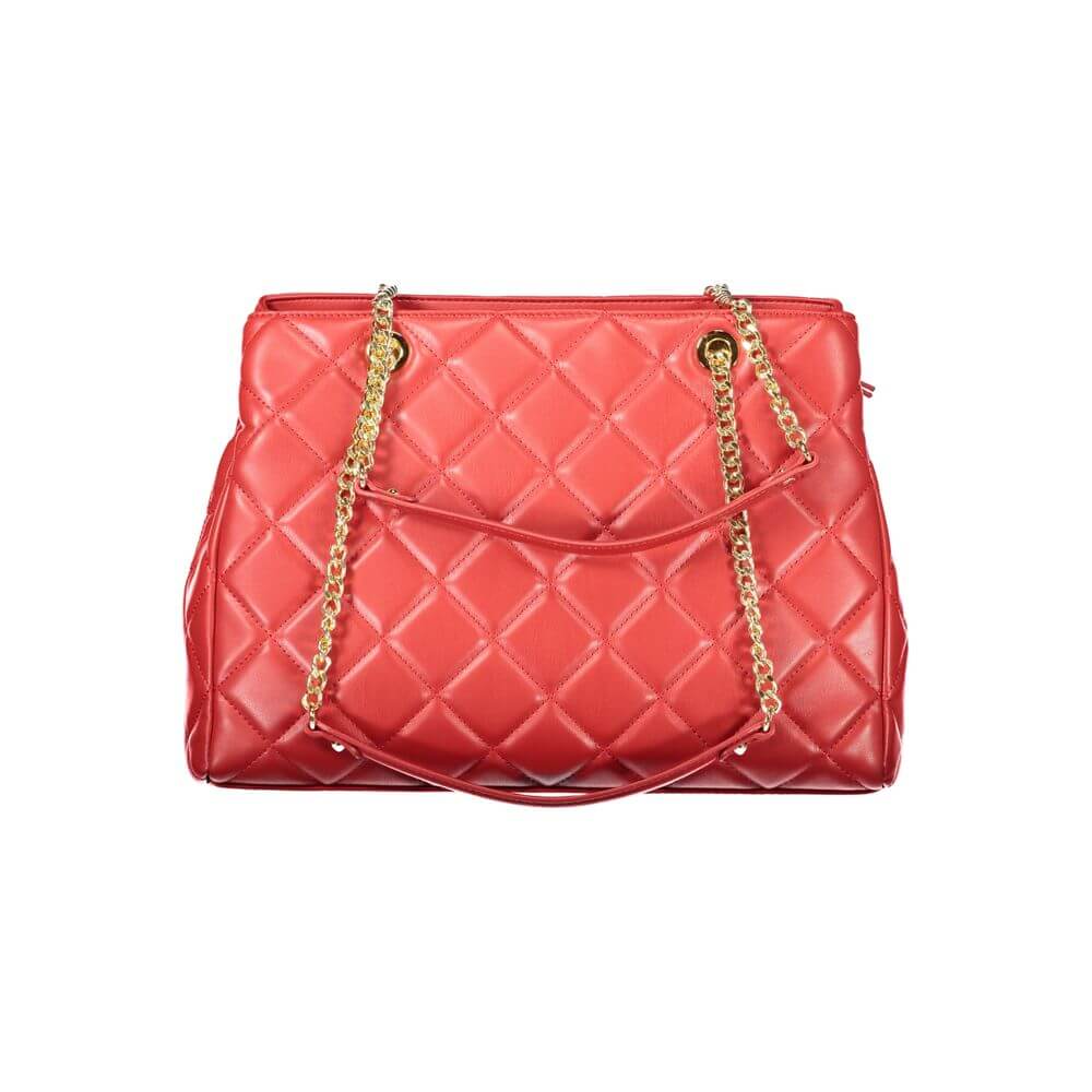 Front view with bag zipped and handles upright.