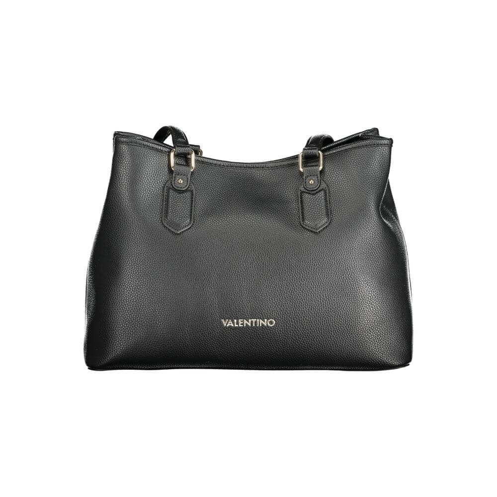 Front view with bag zipped and handles upright.