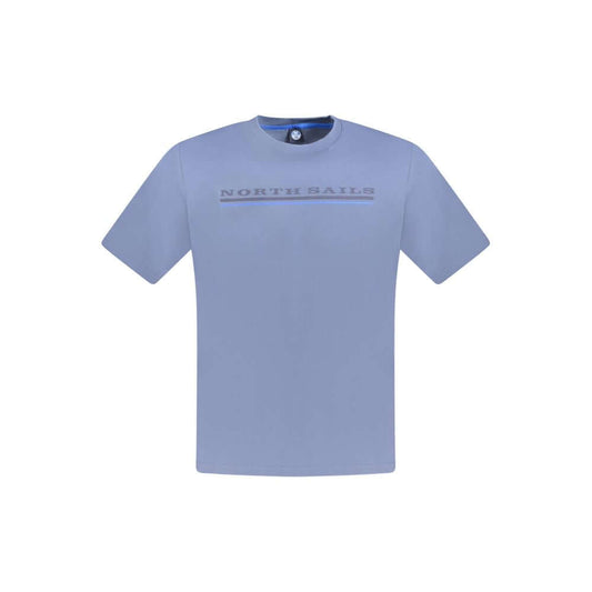 North Sails Blue Cotton Men T-Shirt