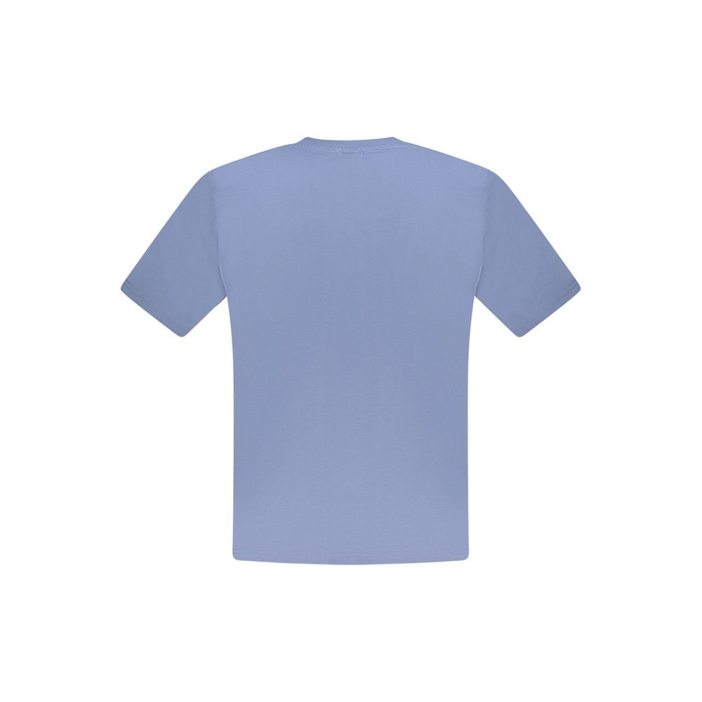 Back view of North Sails Blue Cotton Men T-Shirt, crew neck, premium 100% cotton, casual wear.