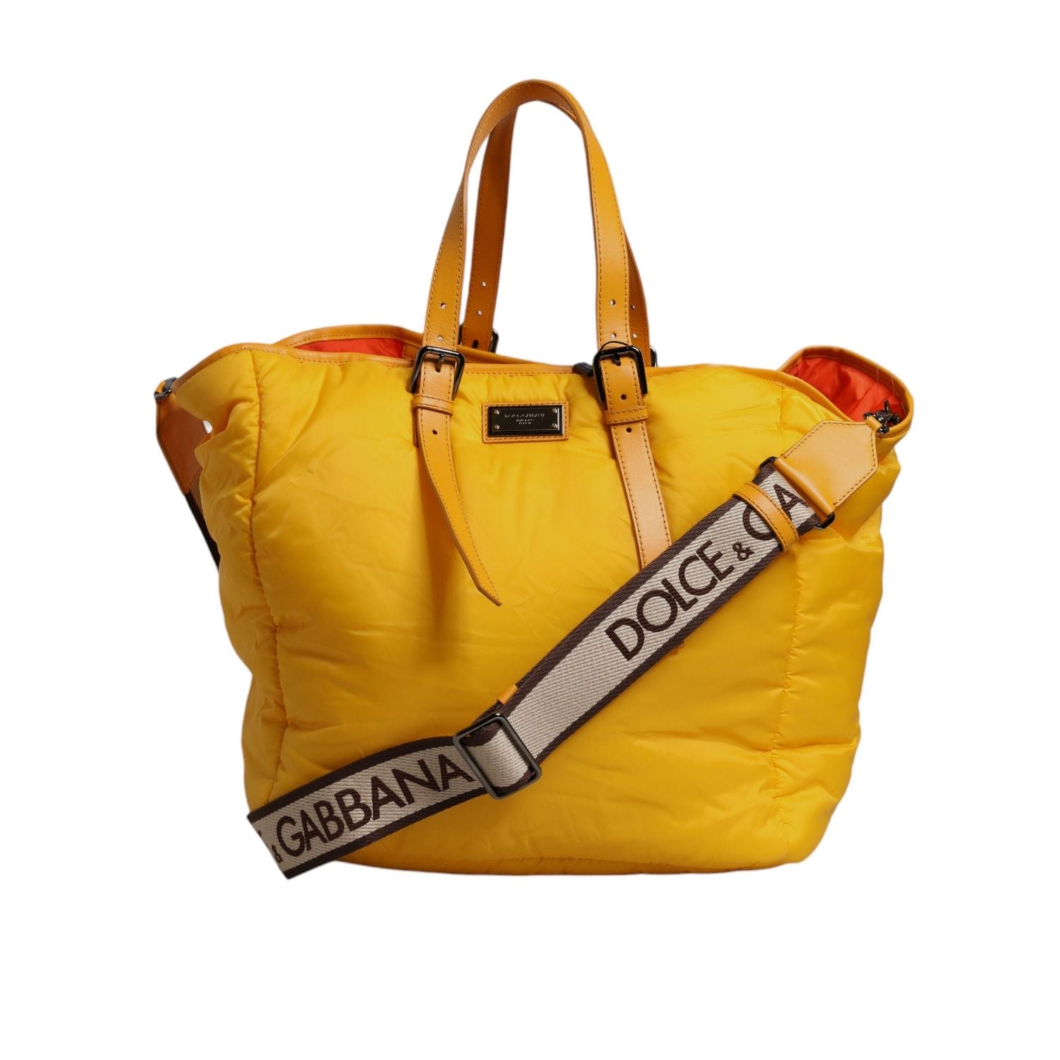 Front view with bag zipped and handles upright.