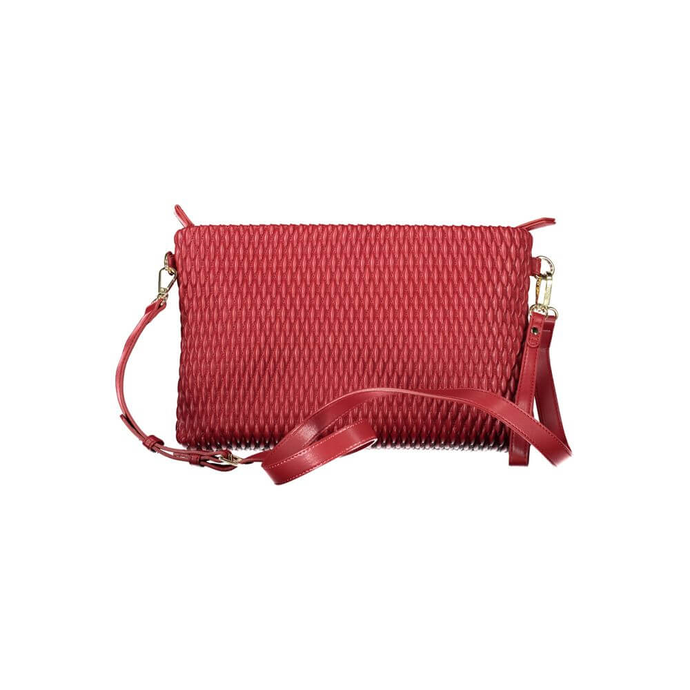 Front view with bag zipped and handles upright.