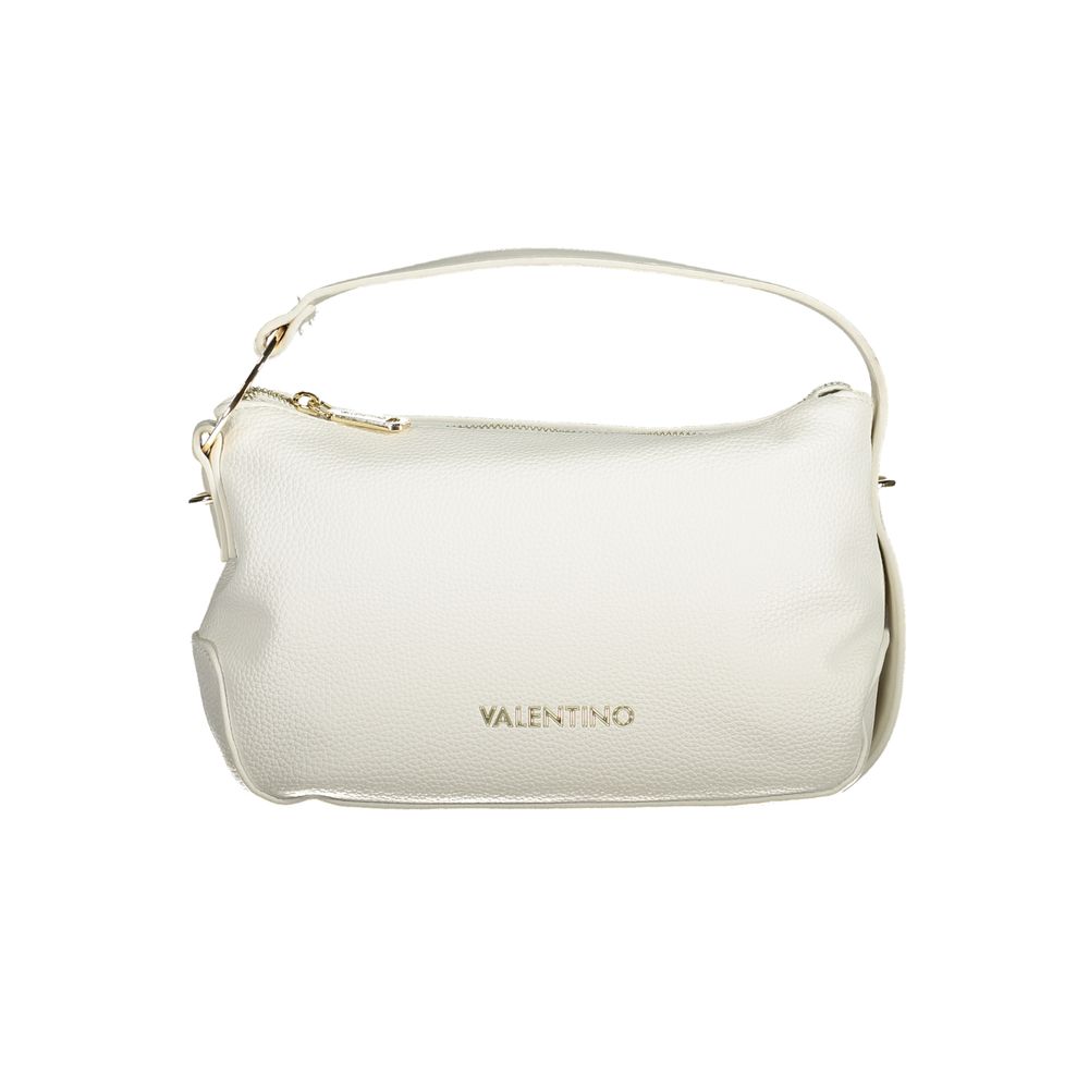 Front view with bag zipped and handles upright.