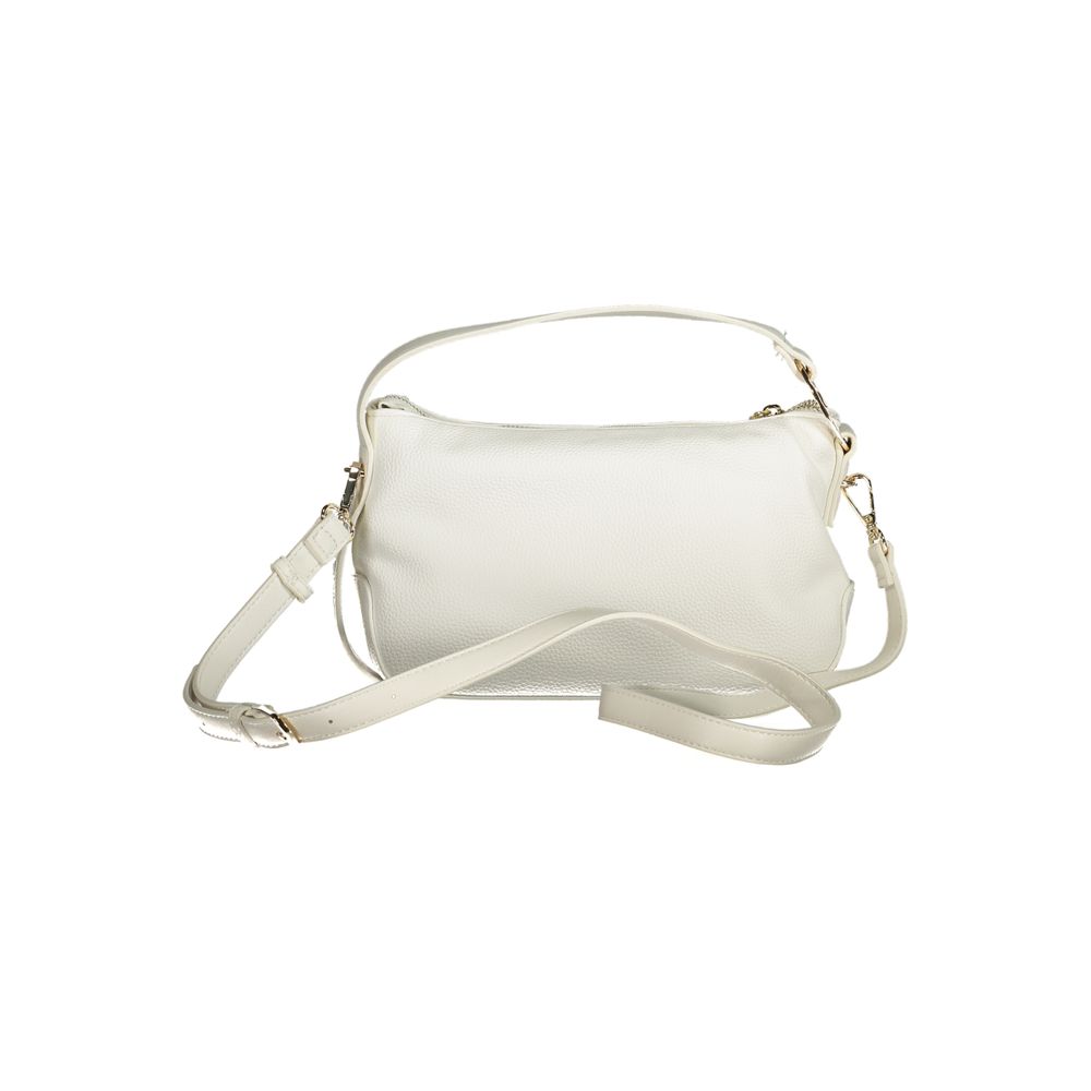 Front view with bag zipped and handles upright.