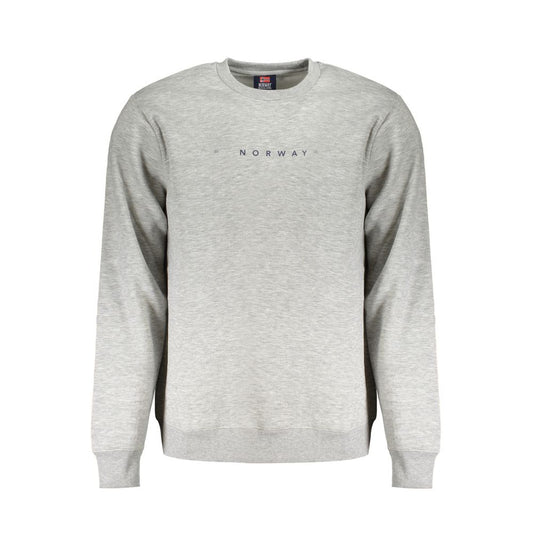 Norway 1963 Gray Cotton Men Sweater NO-31866-XL