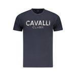 Cavalli Class Blue Cotton Men T-Shirt