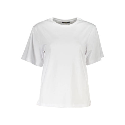 Cavalli Class White Cotton T-Shirt