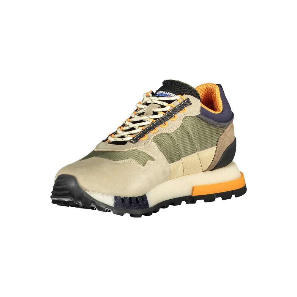 Blauer Verde Polyurethane Men Sneaker 1728,67403481248,Athletic - Sneakers - Shoes,Blauer,EU40/US7,EU42/US9,EU43/US10,EU44/US11,EU45/US12,Green,Men,New with tags,Shoes,Sneakers - Shoes