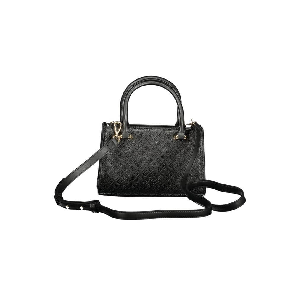 Front view with bag zipped and handles upright.