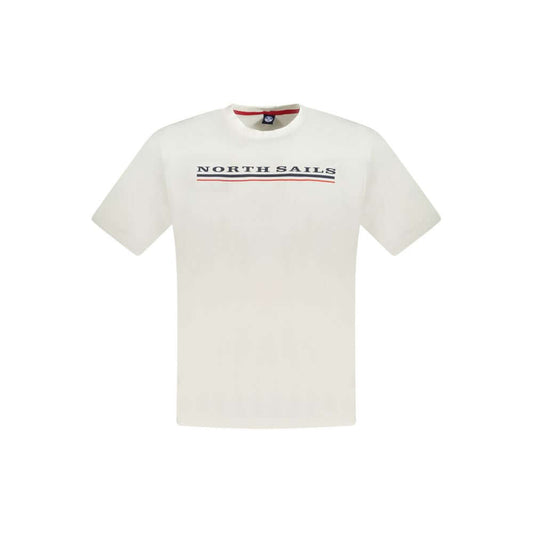 North Sails White Cotton Men T-Shirt