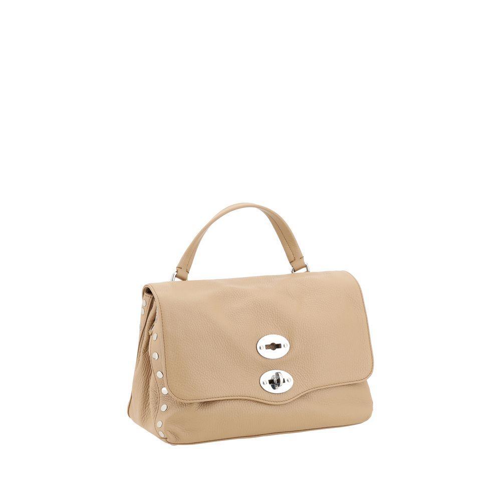 Front view with bag zipped and handles upright.