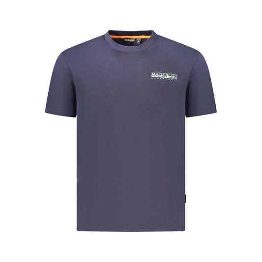 Napapijri Blue Cotton Men T-Shirt