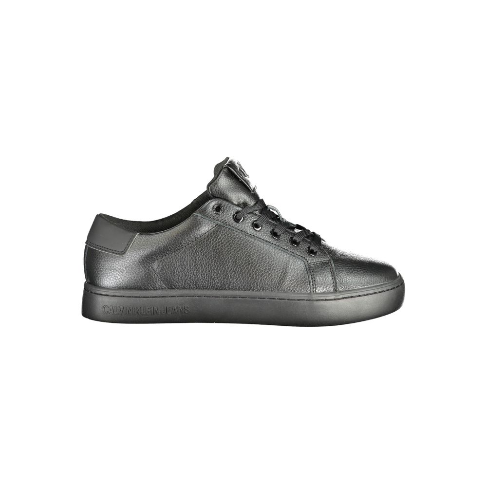 Calvin Klein Black Polyurethane Men Sneaker 1728,67403481248,Black,Calvin Klein,EU44/US11,Low Tops - Sneakers - Shoes,Men,New with tags,Shoes,Sneakers - Shoes