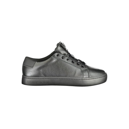 Calvin Klein Black Polyurethane Men Sneaker 1728,67403481248,Black,Calvin Klein,EU44/US11,Low Tops - Sneakers - Shoes,Men,New with tags,Shoes,Sneakers - Shoes