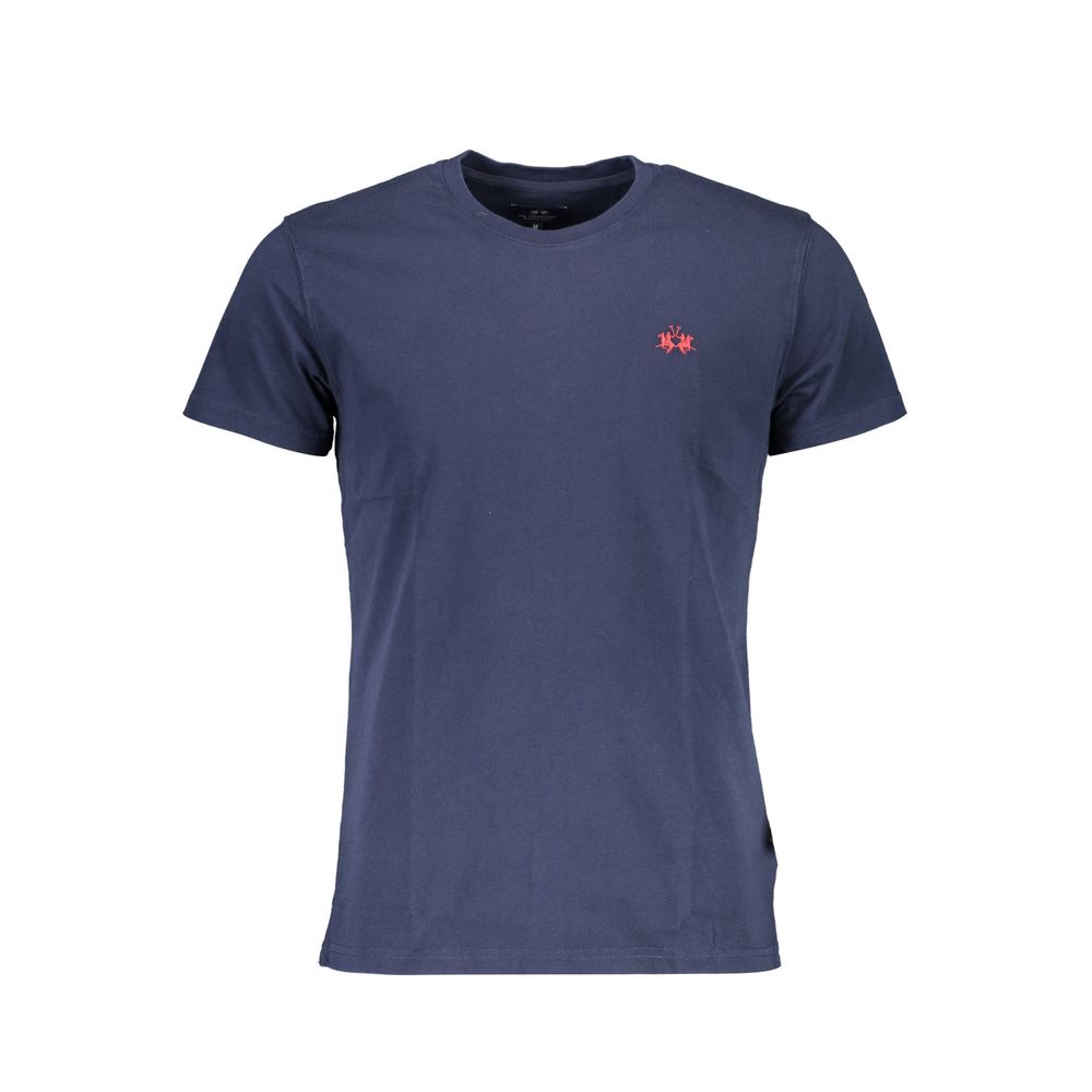 La Martina Blue Cotton T-Shirt