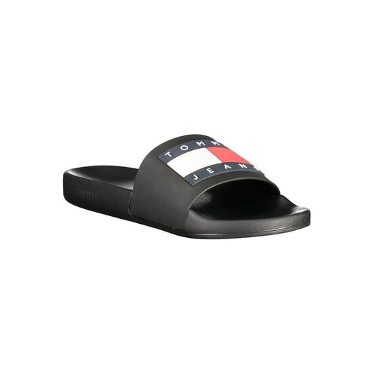 Tommy Hilfiger Black Polyethylene Men Sandal TO-36758-EU40/US7