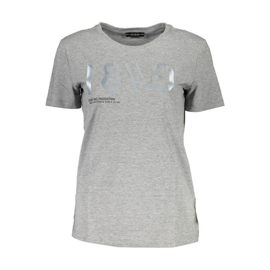 Guess Jeans Brown Cotton Women T-Shirt GU-37072-XS