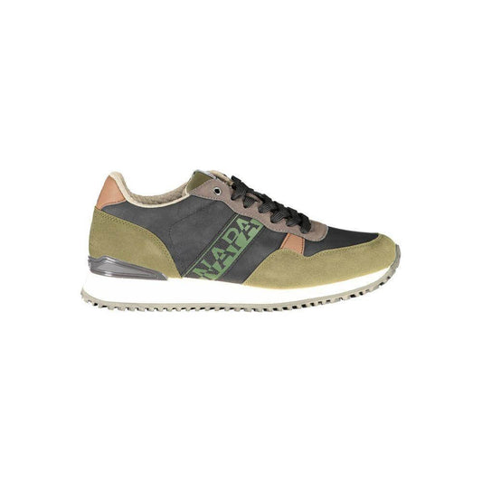 Napapijri Green Polyester Men Sneaker NA-37429-EU42/US9