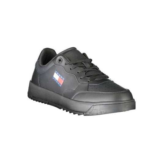 Tommy Hilfiger Black Polyethylene Men Sneaker TO-31949-EU40/US7