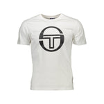 Sergio Tacchini White Cotton Men T-Shirt