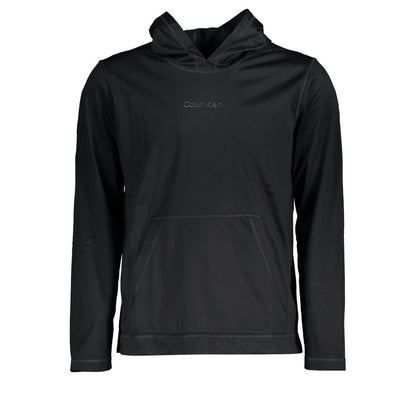 Calvin Klein Black Polyester Men's Hooded Sweater