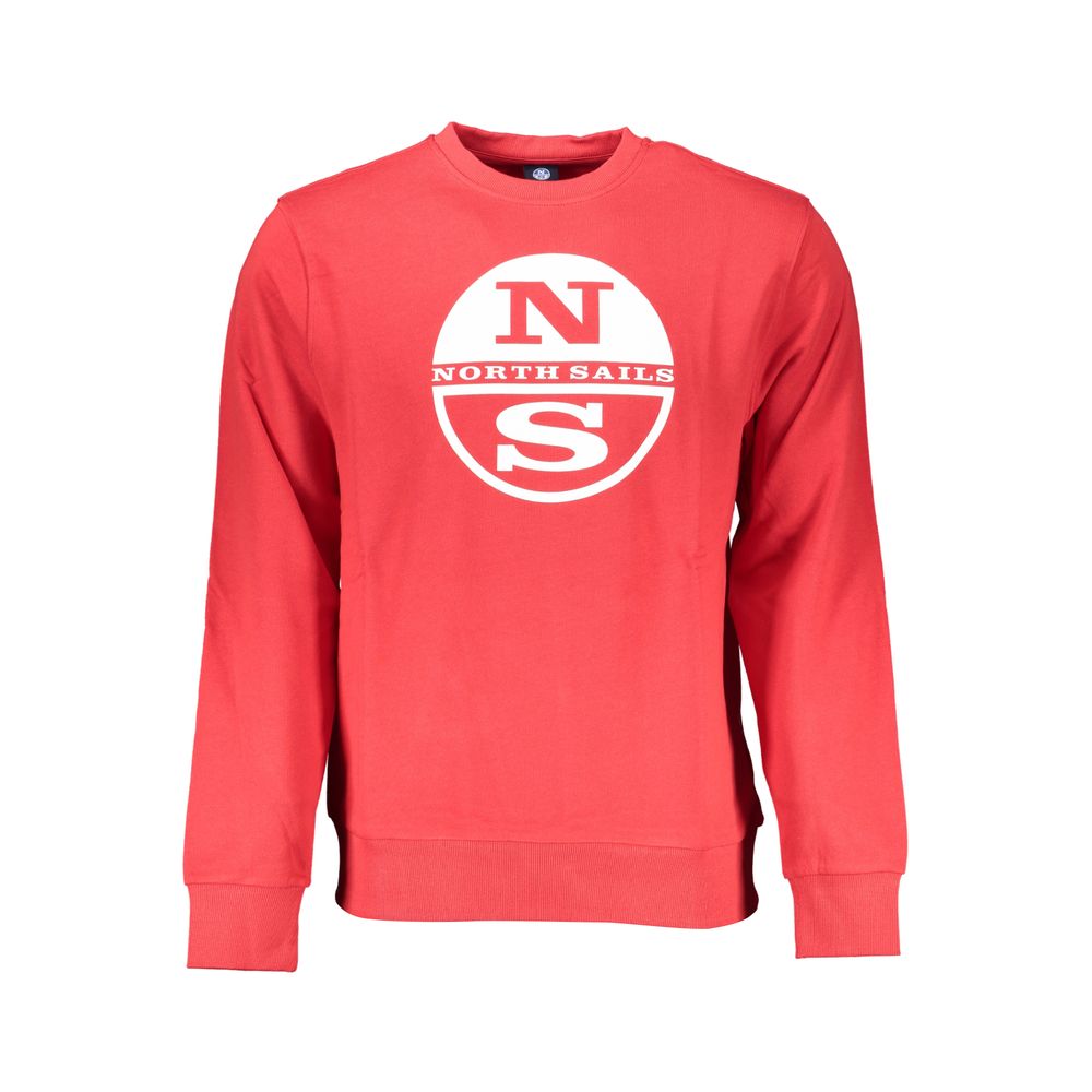 North Sails Red Cotton Men Sweater