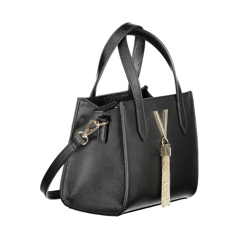 Front view with bag zipped and handles upright.