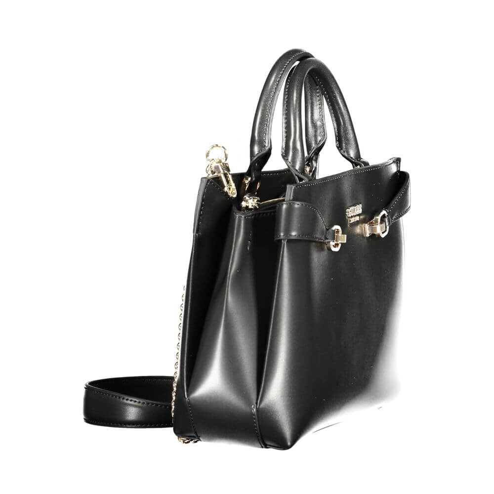 Front view with bag zipped and handles upright.