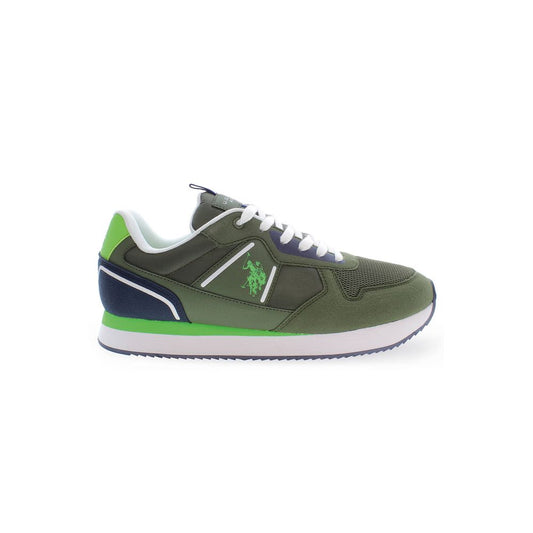 U.S. POLO ASSN. Verde Polyurethane Men Sneaker 1728,67403481248,Athletic - Sneakers - Shoes,EU44/US11,EU45/US12,Green,Men,New with tags,Shoes,Sneakers - Shoes,U.S. POLO ASSN.