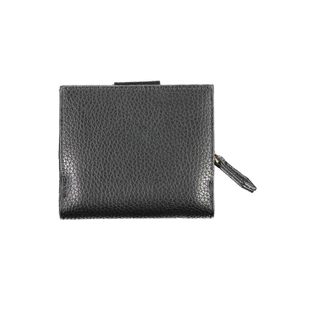 Mario Valentino Black Polyethylene Women Wallet sleek design