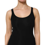 Dolce & Gabbana Black Cotton Stretch Sleeveless Women Tank Top THS90386-2