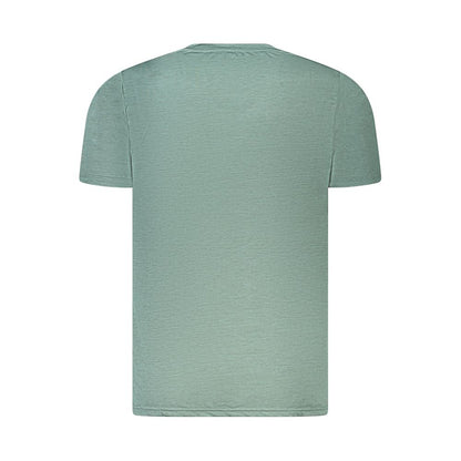 Norway 1963 Green Polyester T-Shirt with short sleeves and crew neck, made from ultra-light breathable recycled materials.