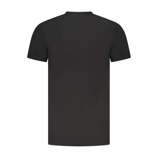 Cavalli Class Black Cotton Men T-Shirt